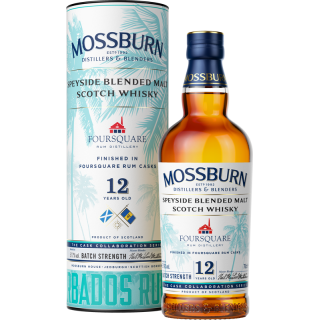 Mossburn 12 ans Blended Malt Foursquare Rum Finish Whisky 57,7 %