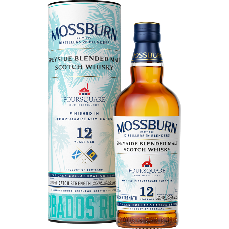 Mossburn 12 ans Blended Malt Foursquare Rum Finish Whisky 57,7 %