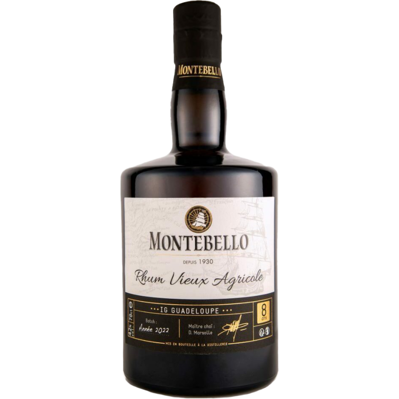 Montebello 8 ans Rhum Vieux Agricole 42 %