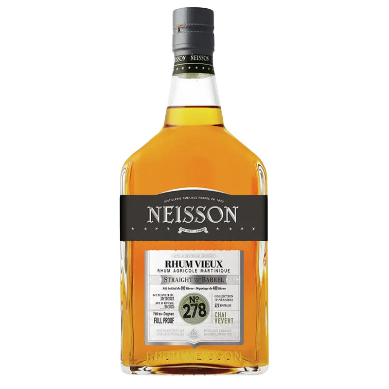 Neisson 2021 Vieux Full Proof Cognac Cask Itinéraires Rhum 58,9 %