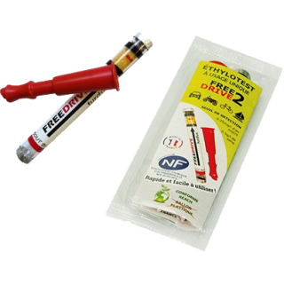 Éthylotest a usage unique 0,5 g/l