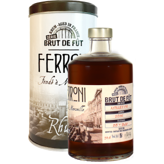 Ferroni Antilles Françaises 4 Ans Brut de fût Rhum 54,6 %